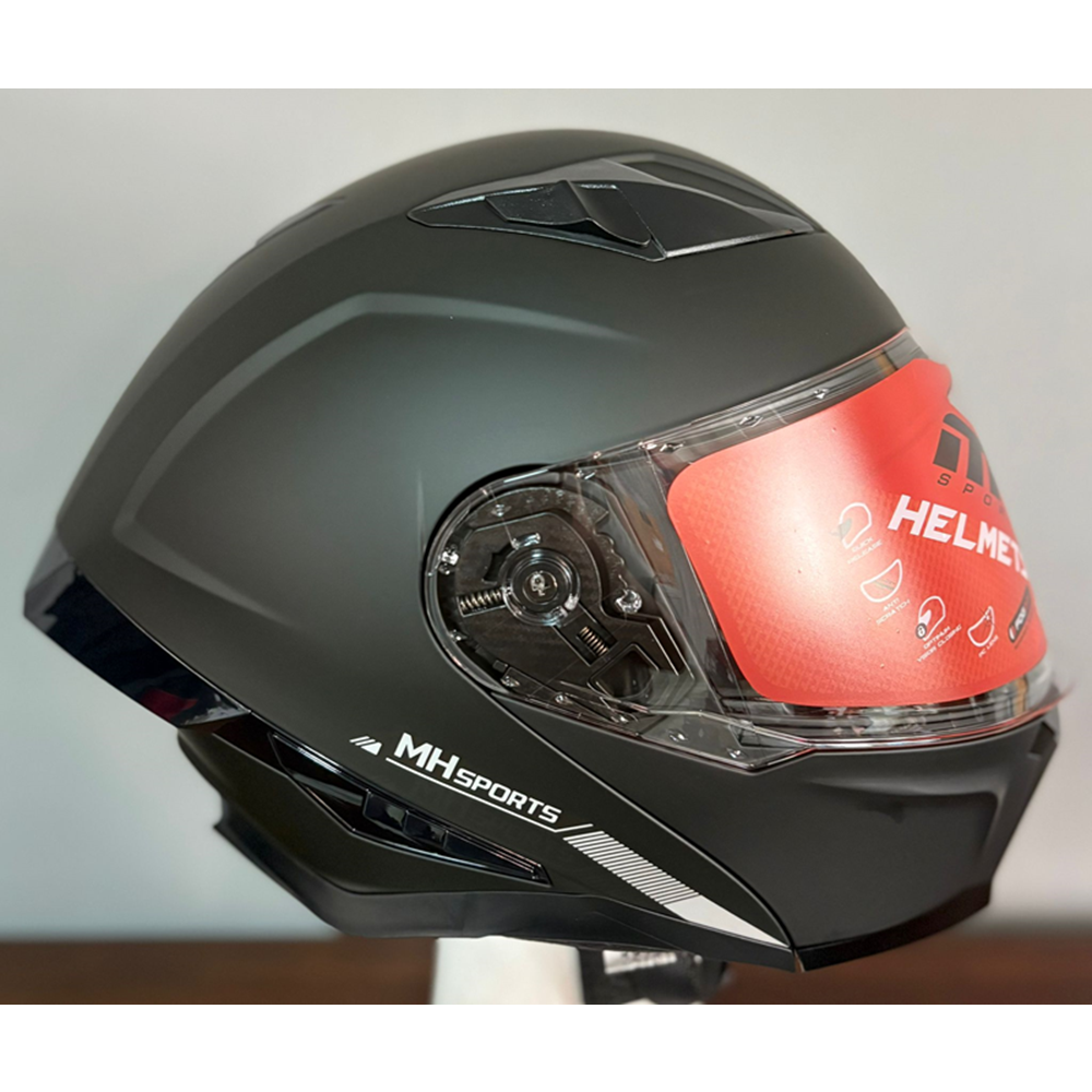 MH ÇENE AÇILIR KASK MAT SİYAH MH-928 - XXL