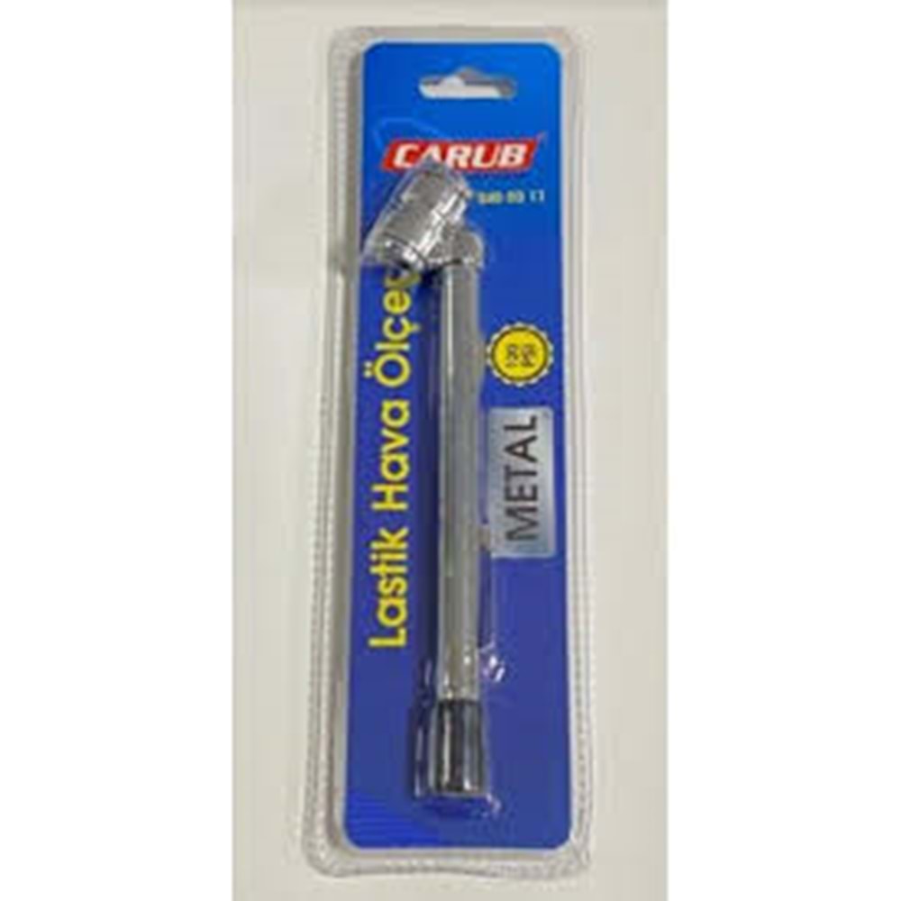 CARUB LASTİK HAVA BASINÇ ÖLÇER (10-120 PSİ) (MEKANİK) (METAL)